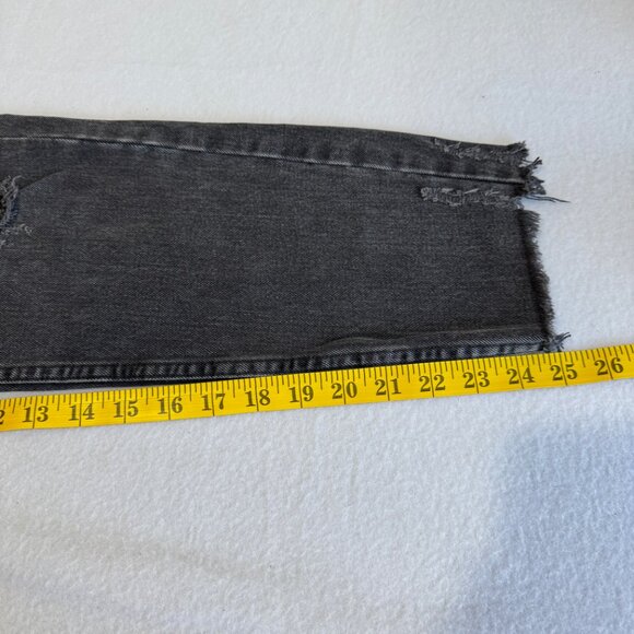 FREE PEOPLE We The Free Blossom Rigid High Rise Skinny Jeans in Black Sz. 27 - Picture 14 of 14